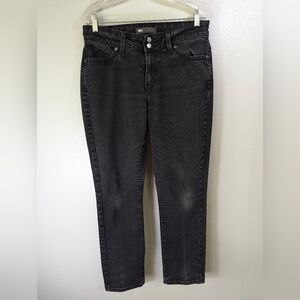 Levi women's curvy 529 skinny leg black jeans size 31x32